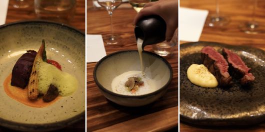 ‘아이언 베이’의 메뉴. 로컬 재료를 사용해 신선하다/사진=김지은 여행+ 기자