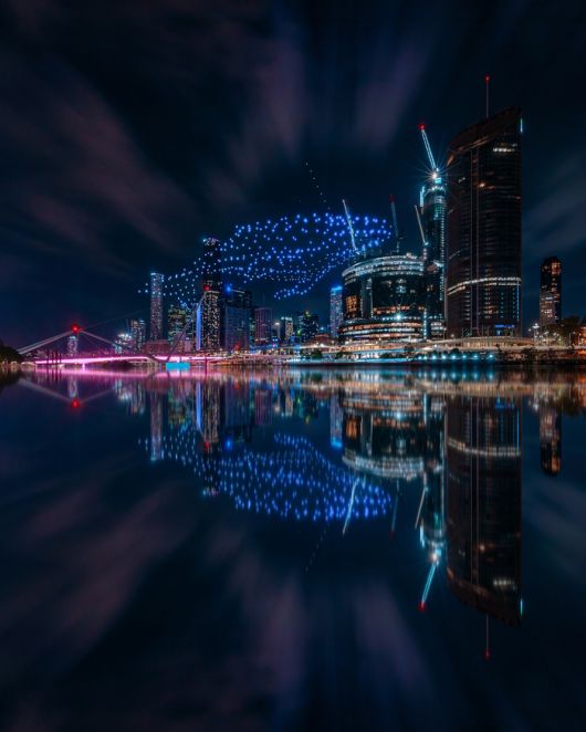 브리즈번 페스티벌 드론쇼.  /사진= 퀸즐랜드주 관광청