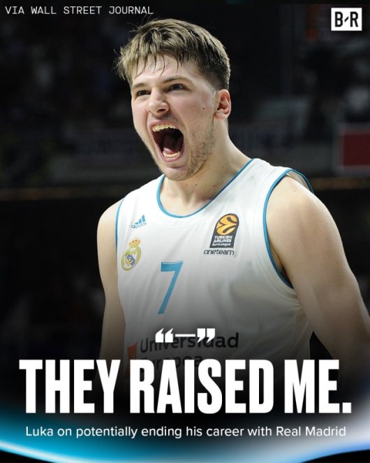 돈치치는 현재 NBA 최고의 선수 중 한 명이다. LA 레이커스가 아직 건재한 르브론 제임스 대신 그를 메인으로 생각할 정도로 존재감이 남다르다. 물론 돈치치는 전성기에 오른 선수다. 은퇴를 앞둔 제임스와 비교하는 건 어렵다. 중요한 건 그런 돈치치가 자신의 마지막은 NBA가 아닌 친정 레알 마드리드에서 장식하겠다는 뜻을 밝혔다는 것이다. 사진=블리처리포트 SNS