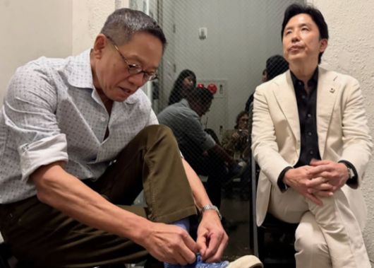 유희열은 2022년 표절 논란 이후 처음으로 공식석상에 등장해 조심스레 활동을 재개했다.  사진 ㅣ정태영 부회장 SNS