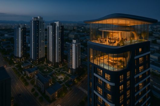 두산위브 더센트럴 도화 스카이라운지 조감도 [사진 = 두산건설]