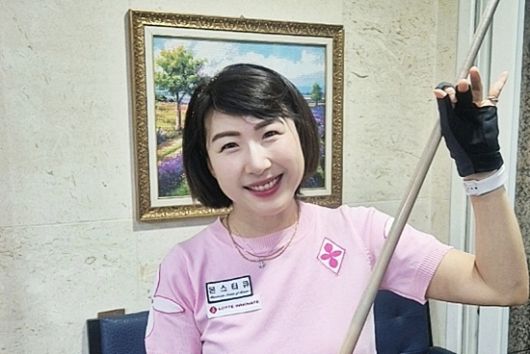 김보름은 공인중개사로 일하며 41세의 나이에 LPBA에 도전한 ‘늦깎이 신인’이다. LPBA 최고성적은 32강이며, 최근 크라운해태배에서는 64강에 진출했다. (사진=구로 빌리어즈원)