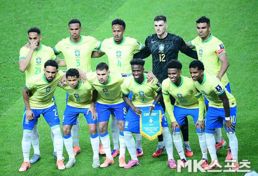 브라질 축구 대표팀. 사진=김영구 기자