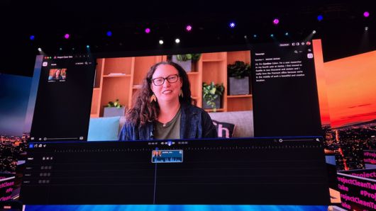 어도비의 ‘프로젝트 클린 테이크’ 시연 모습. <사진=고민서 기자>