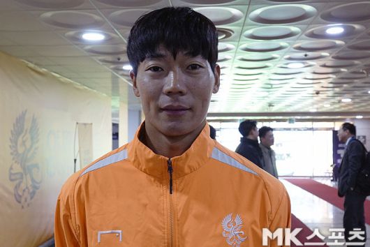 광주 FC 김경민 골키퍼. 사진=이근승 기자