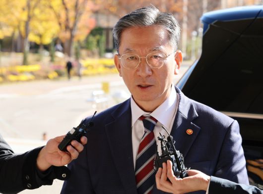 대장동 ‘항소 포기’ 관련 입장 밝히는 정성호 장관 [연합뉴스]