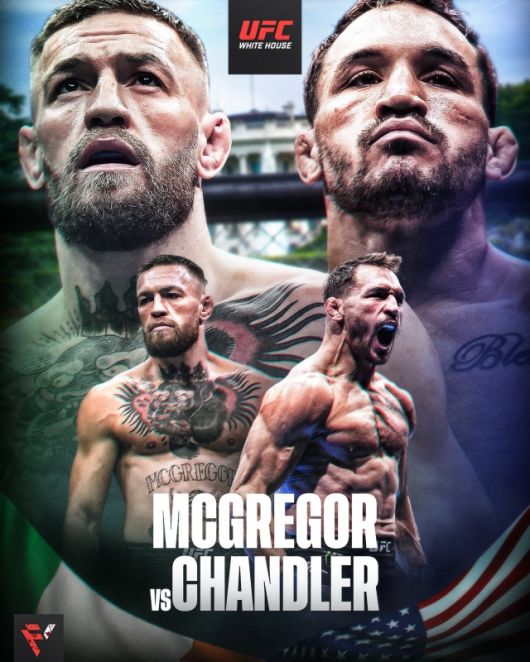 챈들러가 ‘스포츠 일러스트레이티드’와의 인터뷰에서 희망적인 소식을 전했다. 그는 “맥그리거와의 경기는 분명 가능한 카드다. 당연히 원하고 있고 맥그리거도 원하고 있다. 백악관 대회에 가장 잘 맞는 경기다”라고 전했다. 사진=Full Violence SNS