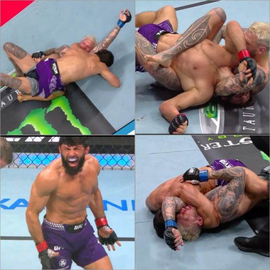 사루키안은 압도적이었다. 후커 역시 최근 상승세였으나 사루키안을 상대로 타격, 그래플링 모든 면에서 상대가 되지 않았다. 사진=X