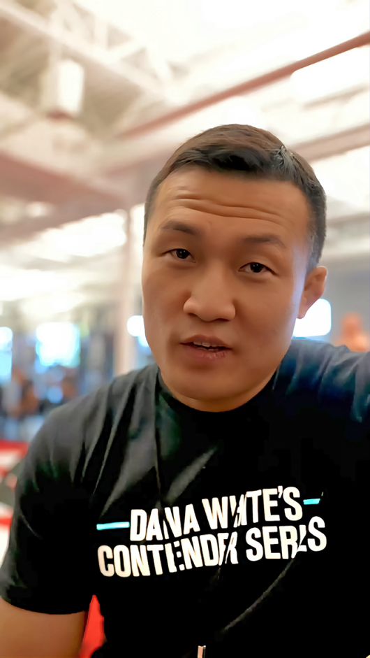 ‘코리안 좀비’ 정찬성 ZFN 대표는 2025년 9월 데이나 화이트 UFC 회장이 미국 네바다주 엔터프라이즈에서 직접 개최하는 오디션 Contender Series 시즌9 6주차 현장을 찾았다. 사진=TKO