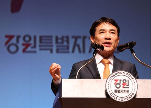 김진태 강원지사. 연합뉴스