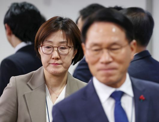 수석보좌관회의 참석하는 김현지 제1부속실장 [연합뉴스]