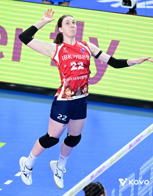 킨켈라는 IBK에서 첫 프로 시즌을 보내고 있다. 사진 제공= KOVO