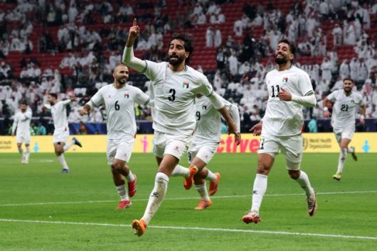 팔레스타인은 카타르를 꺾는 등 이변을 일으키며 아랍컵 A조 1위에 올랐다. 사진=REUTERS=연합뉴스