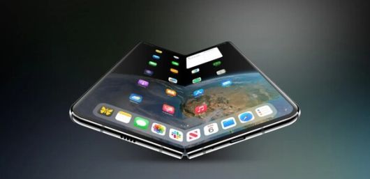 아이폰 폴드(폴더블 아이폰) 랜더링 이미지.  [나인투파이브맥]