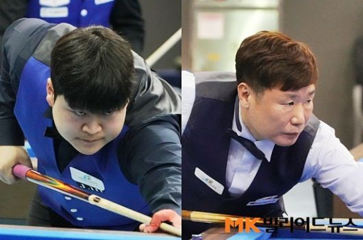 8강전서 만나는 손준혁(왼쪽)과 김진열.