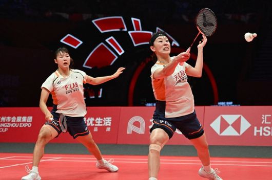 왼쪽부터 백하나와 이소희. 사진(AFP)=연합뉴스