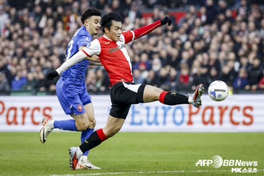 네덜란드 페예노르트에서 활약 중인 우에다 아야세. 사진=AFPBBNews=News1