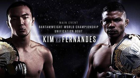 김수철(왼쪽) 초대 ONE 밴텀급 챔피언 타이틀 1차 방어전 홍보 이미지. 사진=ONE Championship