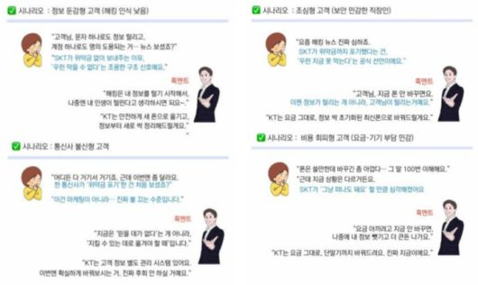 고객 설득 세일즈 대본. [사진 = 온라인 커뮤니티 갈무리]
