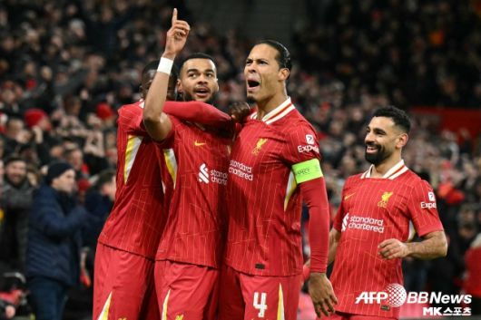 리버풀은 2024-25시즌 잉글랜드 프리미어리그 정상에 올랐다. 사진(리버풀 영국)=AFPBBNews=News1