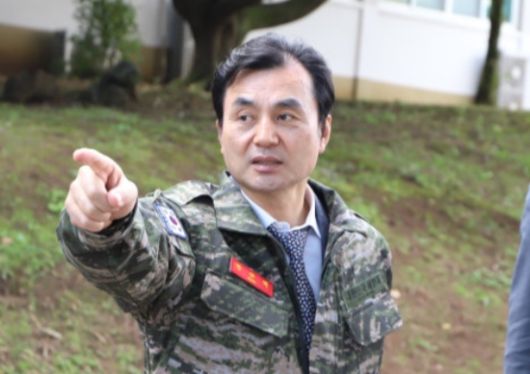 2023년 해병대제9여단을 방문한 안규백 국방부장관 후보자. (사진=안규백 의원 블로그)