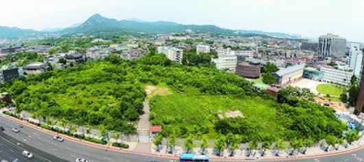 현재 '이건희 미술관' 건립 부지로 거론되고 있는 서울 송현동 일대. [뉴스1]