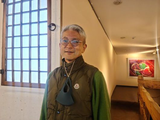 홍성익 '오사카 코리아타운' 이사장. 이영희 특파원