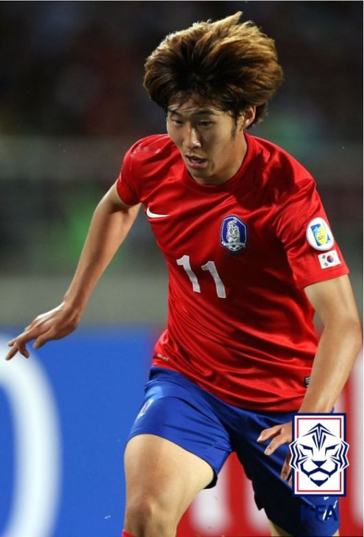 대표팀 초창기 시절 손흥민. [사진 대한축구협회]