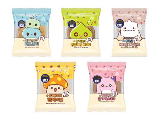 GS25가 넥슨과 손잡고 '메이플 스토리' 내 게임 캐릭터를 활용한 상품을 냈다. [사진 GS25]