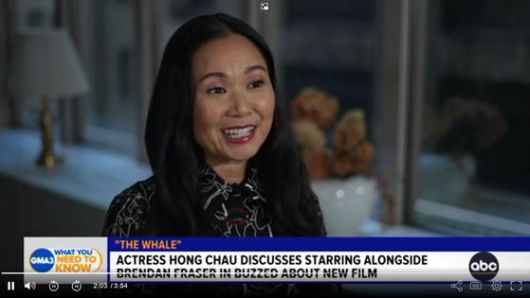 베트남계 미국인 배우 홍 차우가 ABC에서 인터뷰하고 있다. 사진 ABC뉴스 캡처