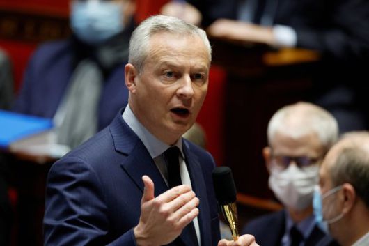 브뤼노 르메르 프랑스 재정경제부 장관(사진)이 국회에서 발언하고 있다. 로이터=연합뉴스