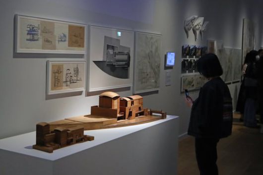 '안도 다다오-청춘' 회고전 전시 전경., [사진 뉴시스]