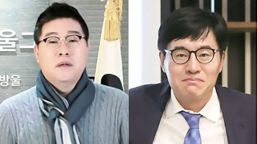 배상윤 KH 그룹 회장(오른쪽)과 김성태 전 쌍방울 그룹 회장. 경제공동체로 평가되는 이들은 이재명 더불어민주당 대표 관련 의혹 등으로 검찰의 집중적인 수사 선상에 올라 있다. 특히 배 회장은 1년 넘게 해외 도피 중이다. 중앙포토