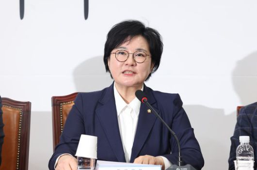 9일 오전 국회에서 국민의힘 김기현 당 대표 당선 이후 첫 최고위원회의가 진행되고 있다. 조수진 최고위원이 발언하고 있다. 장진영 기자