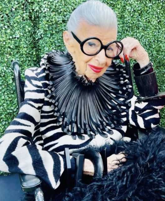 평생 현역으로 살았던 아이리스 아펠. 인스타그램