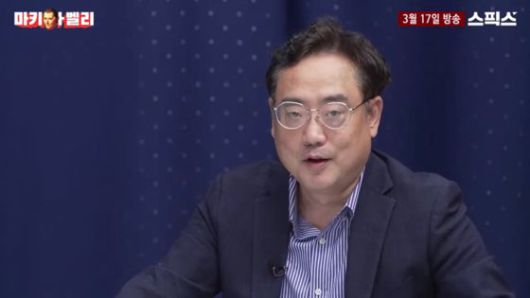 소나무당의 비례대표 후보 2번인 변희재 전 미디어워치 대표. 사진 유튜브