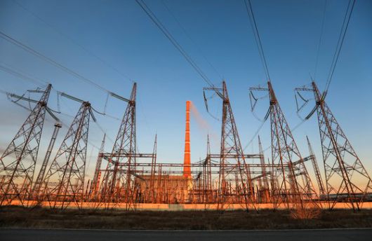 카자흐스탄 에키바스투즈 마을에 위치한 GRES-2 화력 발전소의 모습.