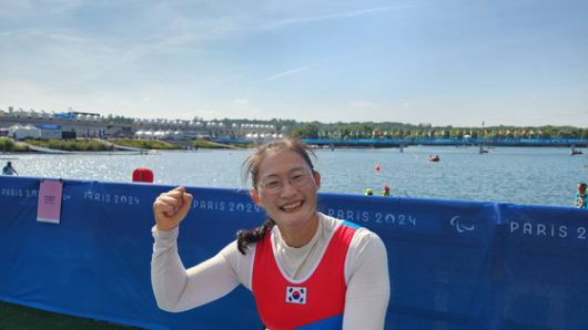 1일 열린 2024 파리 패럴림픽 조정 여자 싱글스컬 결선 5위에 오른 김세정. 사진 대한장애인체육회