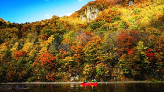 조잔케이 시코쓰 호수의 가을 풍경. 사진 조잔케이 관광협회