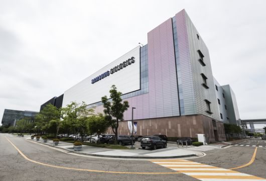 인천 송도에 위치한 삼성바이오로직스 생산공장. 김경록 기자