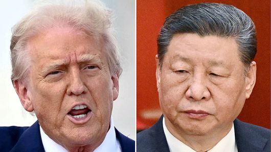 미국은 중국에 145%, 중국은 미국에 84%의 관세를 부과하기로 하는 등 관세전쟁을 이어가는 도널드 트럼프 미국 대통령과 시진핑 중국 국가주석. AFP=연합뉴스