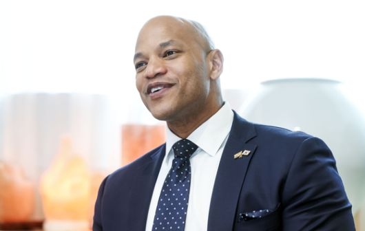 웨스 무어 미국 메릴랜드 주지사가 16일 오후 중앙일보와 인터뷰하고 있다. 김성룡 기자