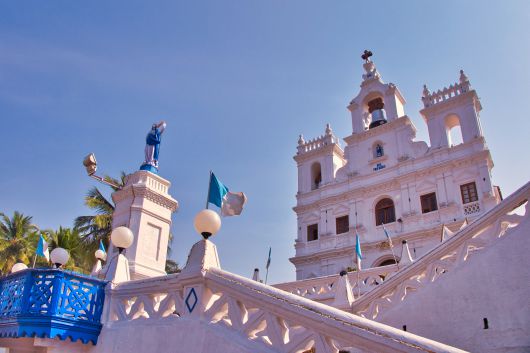 고아 인구의 25%가량이 기독교인이다. 포르투갈 식민지 시절 세운 성당이 도시 곳곳에 남아 있다. 사진 김은덕, 백종민