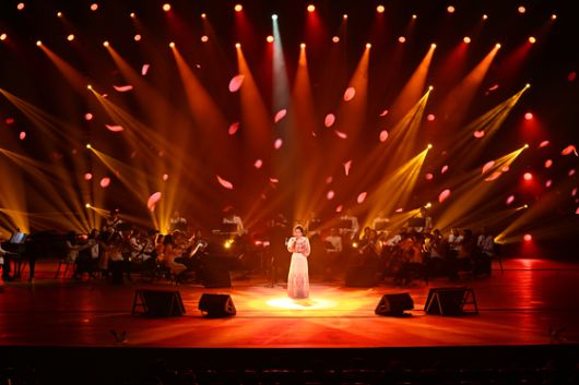 이미자는 "콘서트를 안 하는 것이 아니라 못하는 것"이라며 "내 공연은 안 하지만 후배 공연에 찬조 무대로 오를 수도 있다"고 가능성을 열어뒀다. 사진 쇼당이엔티