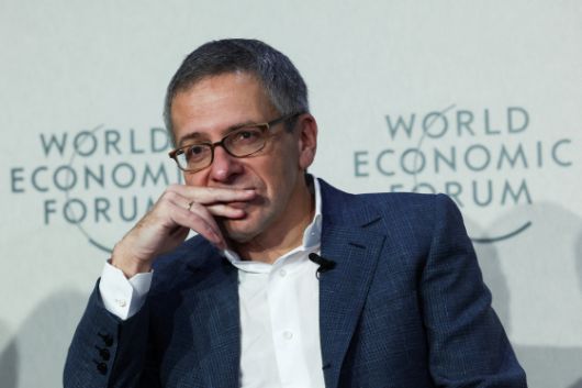 지난 1월 21일 스위스 다보스에서 열린 세계경제포럼(WEF) 연례 회의에서 유라시아 그룹 회장 이안 브레머가 '47대 미국 대통령 트럼프의 구상'을 주제로 한 토론회 패널로 참석해 발언하고 있다. 로이터=연합뉴스