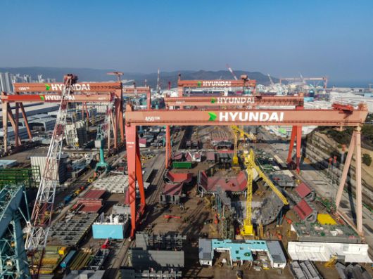 울산 HD현대중공업 조선소의 모습. 사진 HD현대