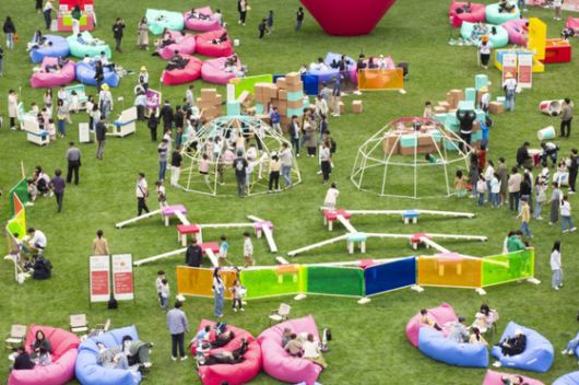 서울시가 서울광장에 마련한 창의 놀이터. [사진 서울시]