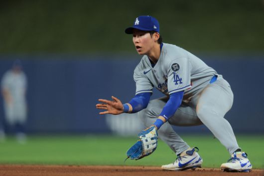 김혜성은 타격, 주루 등 공격적인 역량 뿐만 아니라 안정적인 수비로도 주목 받았다. AP=연합뉴스