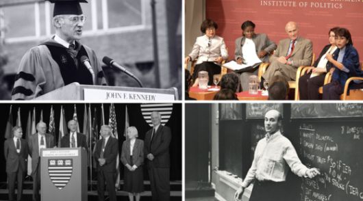 1997년 하버드대 케네디스쿨 졸업식에서 연설하는 모습. 2003년 여성 리더십 포럼에 참여한 나이 교수. 2003년 공공 서비스 포럼에 참석한 나이 교수. 1980년 교실에서 수업하는 모습. 하버드대 홈페이지