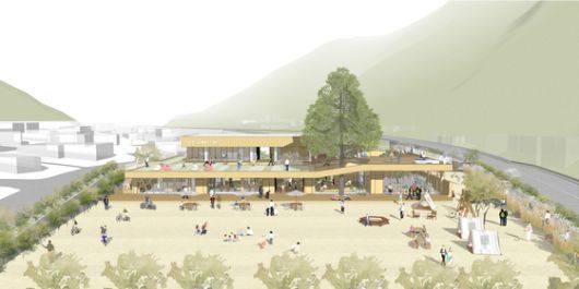 이천분교 베이스 캠프의 건축 설계공모 작품. 연합뉴스(울주군 제공)